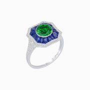 Art Deco Style Diamond Ring - Shahin Jewelry